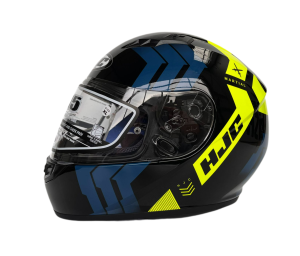 HJC CS 15 Martial schwarz blau gelb Motorradhelm